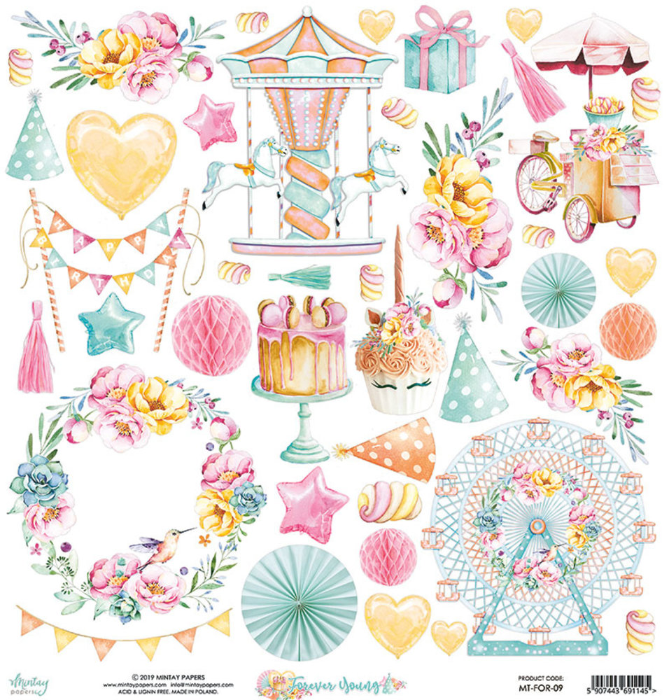 Mintay Forever Young 6x6 Inch Scrapbooking Paper Pad (MT-FOR-08) Mintay Forever Young 6x6 Inch Scrapbooking Paper Pad (MT-FOR-08)