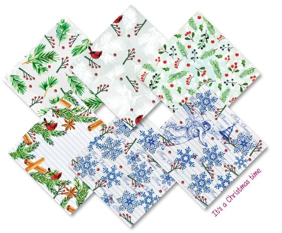 Decorer It's a Christmas Time 8x8 Inch Paper Pack (DECOR-B29-425)