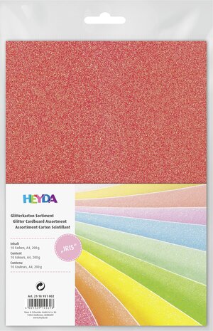 Heyda Glitter Karton Assortiment IRIS (2118931002)