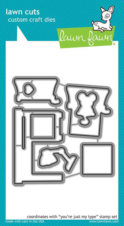 Lawn Fawn You're Just My Type Dies (LF2166)