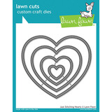 Lawn Fawn Just Stitching Hearts Dies (LF2175)