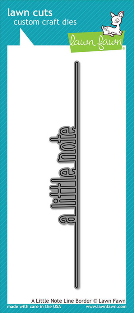 Lawn Fawn A Little Note Line Border Dies (LF2176)