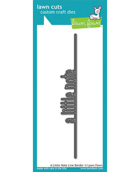 Lawn Fawn A Little Note Line Border Dies (LF2176)