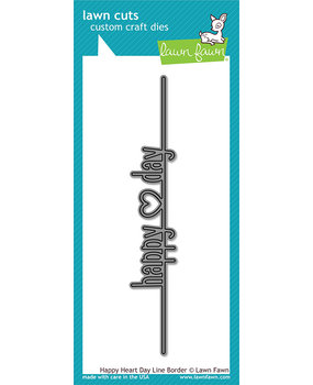 Lawn Fawn Happy Heart Day Line Border Dies (LF2177) Lawn Fawn Happy Heart Day Line Border Dies (LF2177)