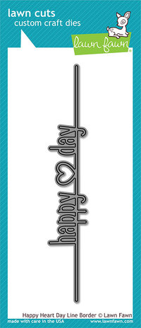 Lawn Fawn Happy Heart Day Line Border Dies (LF2177) Lawn Fawn Happy Heart Day Line Border Dies (LF2177)