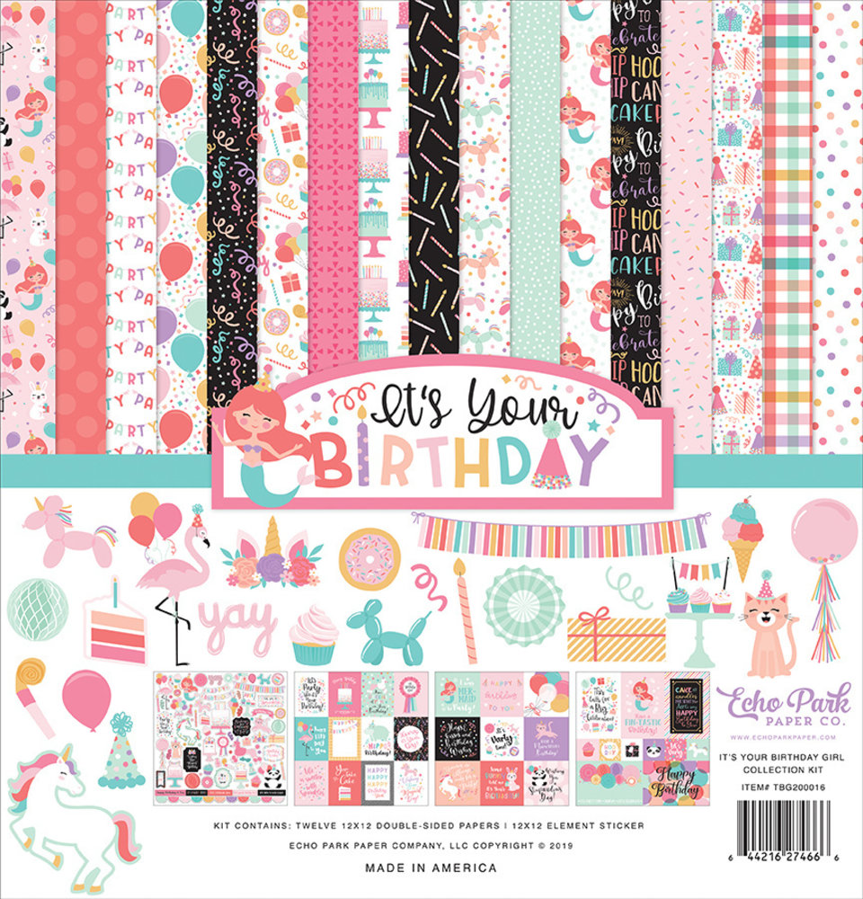 Echo Park It's Your Birthday Girl 12x12 Inch Collection Kit (TBG200016) Echo Park It's Your Birthday Girl 12x12 Inch Collection Kit (TBG200016)