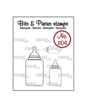 Crealies Bits & Pieces Zuigfles Clear Stamp (CLBP204)
