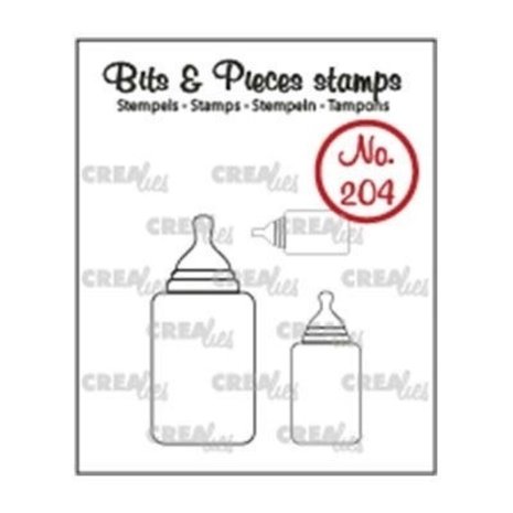 Crealies Bits & Pieces Zuigfles Clear Stamp (CLBP204)