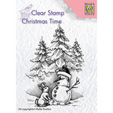 Nellie Snellen Snowman and Rabbit Clear Stamp (CT026)