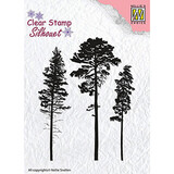 Nellie Snellen 3 Pinetrees Clear Stamp (SIL037)
