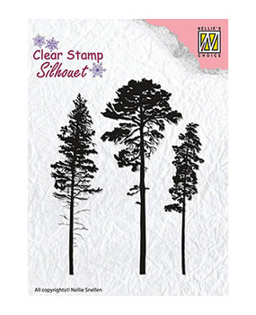 Nellie Snellen 3 Pinetrees Clear Stamp (SIL037)