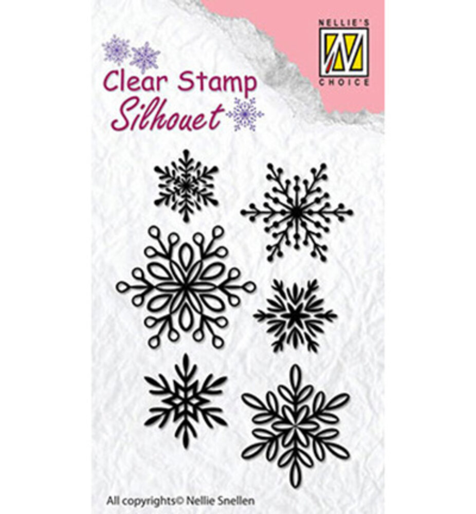 Nellie Snellen Snowflakes Clear Stamp (SIL039)