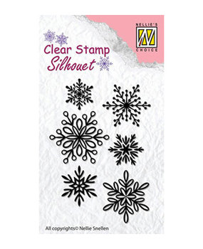 Nellie Snellen Snowflakes Clear Stamp (SIL039)