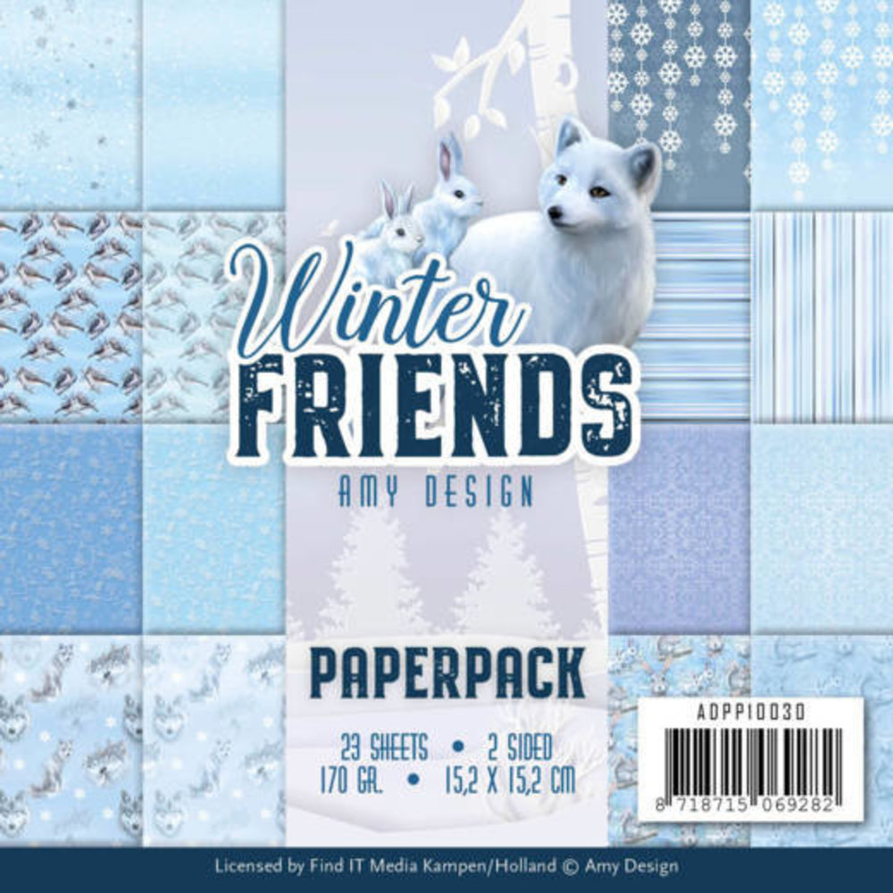 Amy Design Winter Friends 6x6 Inch Paper Pack (ADPP10030)