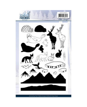 Amy Design Winter Friends Clear Stamp Set (ADCS10065) Amy Design Winter Friends Clear Stamp Set (ADCS10065)