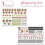 Dress My Craft Whispering Love A4 Motif Sheets (DMCP2465)
