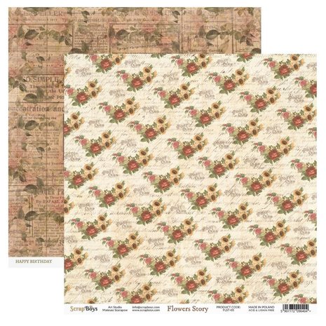 ScrapBoys Flowers Story 12x12 Inch Paper Set (FLST-08) ScrapBoys Flowers Story 12x12 Inch Paper Set (FLST-08)