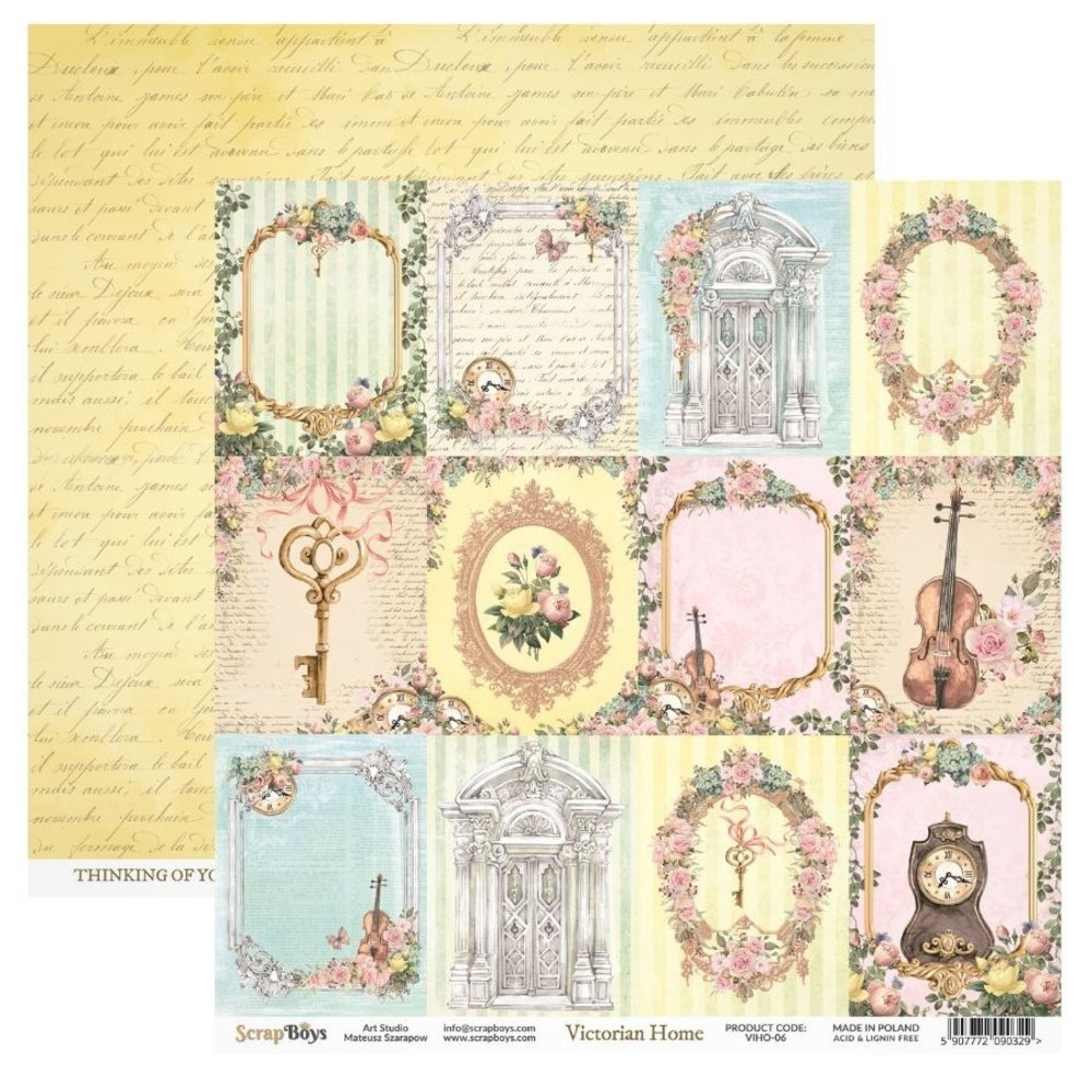 ScrapBoys Victorian Home 12x12 Inch Paper Set (VIHO-08) ScrapBoys Victorian Home 12x12 Inch Paper Set (VIHO-08)