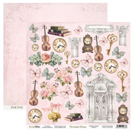 ScrapBoys Victorian Home 12x12 Inch Paper Set (VIHO-08) ScrapBoys Victorian Home 12x12 Inch Paper Set (VIHO-08)
