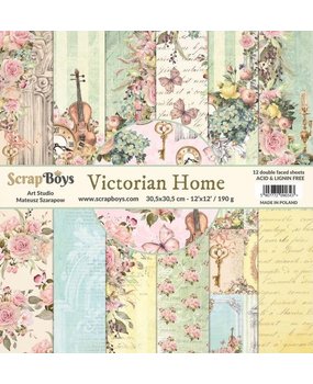 ScrapBoys Victorian Home 12x12 Inch Paper Set (VIHO-08) ScrapBoys Victorian Home 12x12 Inch Paper Set (VIHO-08)