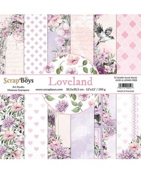 ScrapBoys Loveland 12x12 Inch Paper Set (LOLA-08)