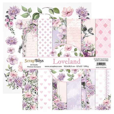 ScrapBoys Loveland 12x12 Inch Paper Set (LOLA-08) ScrapBoys Loveland 12x12 Inch Paper Set (LOLA-08)