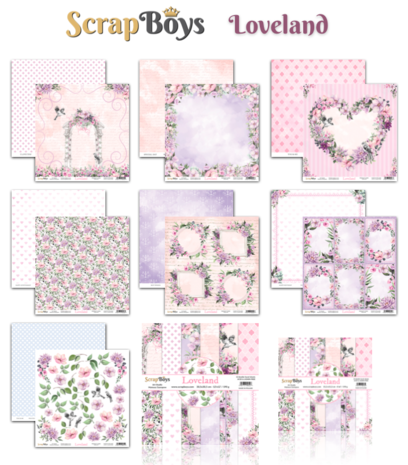 ScrapBoys Loveland 12x12 Inch Paper Set (LOLA-08) ScrapBoys Loveland 12x12 Inch Paper Set (LOLA-08)