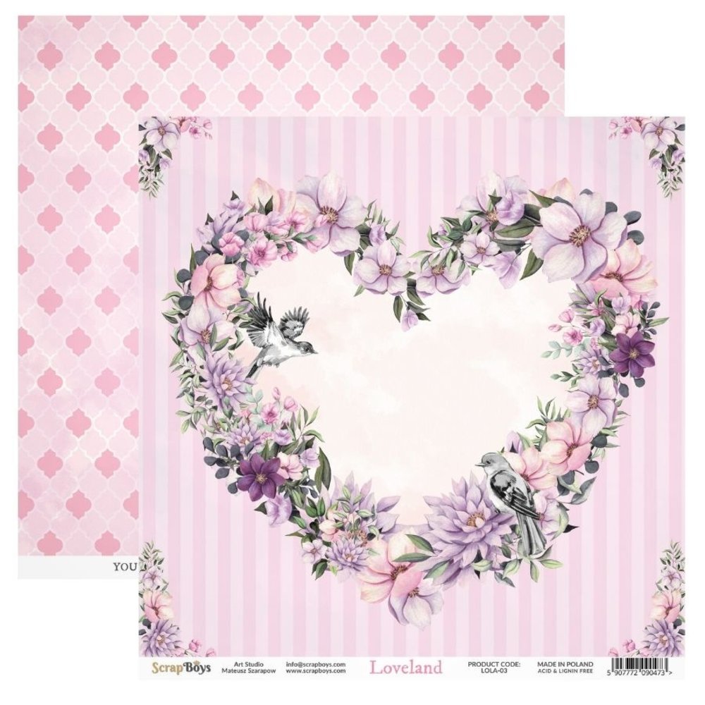 ScrapBoys Loveland 6x6 Inch Paper Pad (LOLA-09) ScrapBoys Loveland 6x6 Inch Paper Pad (LOLA-09)