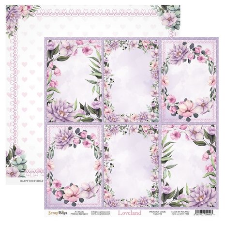 ScrapBoys Loveland 6x6 Inch Paper Pad (LOLA-09) ScrapBoys Loveland 6x6 Inch Paper Pad (LOLA-09)