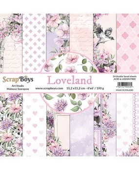 ScrapBoys Loveland 6x6 Inch Paper Pad (LOLA-09) ScrapBoys Loveland 6x6 Inch Paper Pad (LOLA-09)