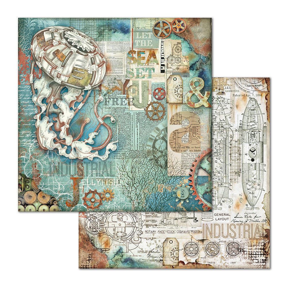 Stamperia Sea World 12x12 Inch Paper Pack (SBBL64) Stamperia Sea World 12x12 Inch Paper Pack (SBBL64)
