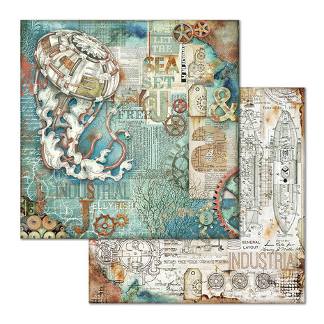 Stamperia Sea World 12x12 Inch Paper Pack (SBBL64) Stamperia Sea World 12x12 Inch Paper Pack (SBBL64)