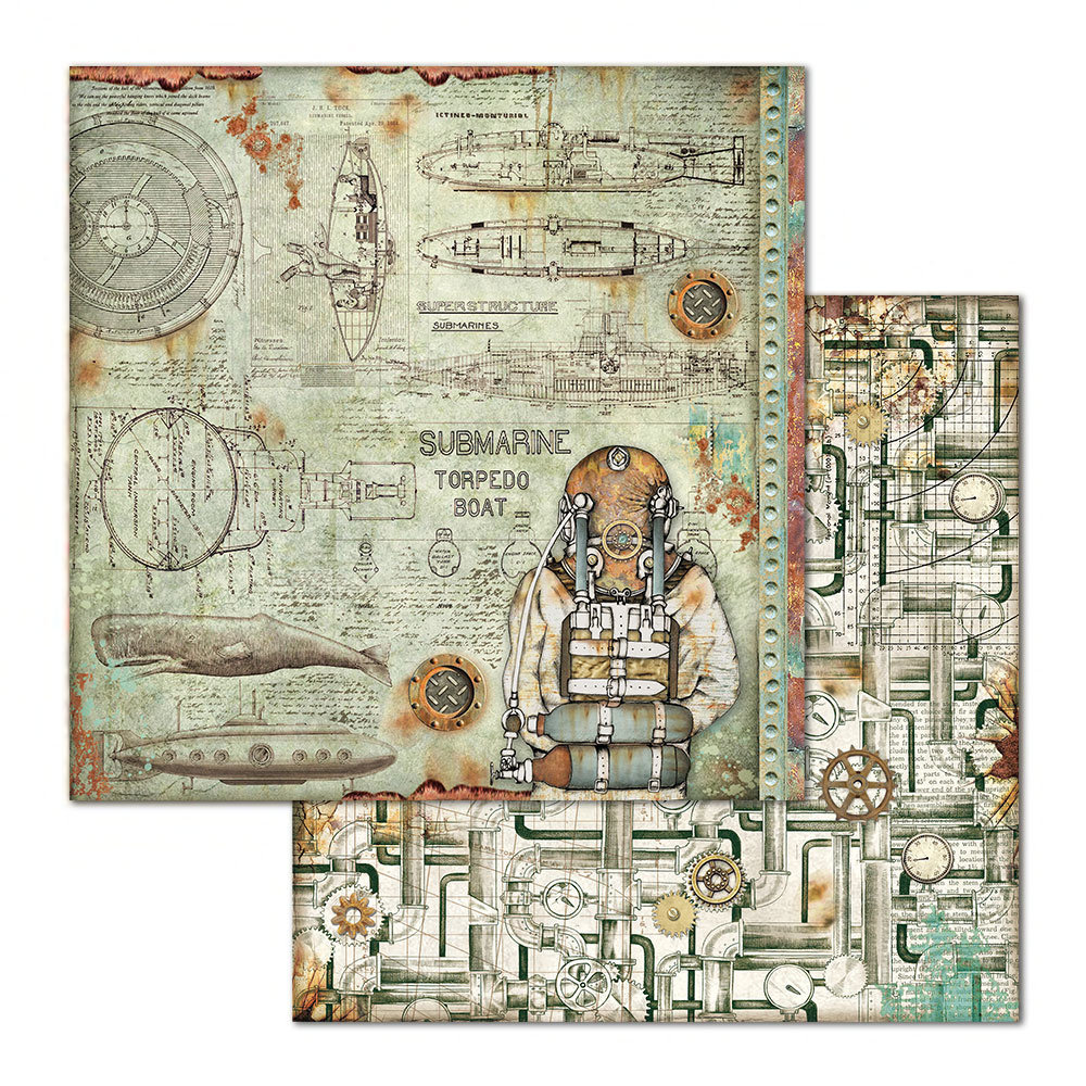 Stamperia Sea World 12x12 Inch Paper Pack (SBBL64) Stamperia Sea World 12x12 Inch Paper Pack (SBBL64)