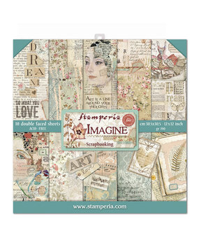 Stamperia Imagine 12x12 Inch Paper Pack (SBBL65) Stamperia Imagine 12x12 Inch Paper Pack (SBBL65)