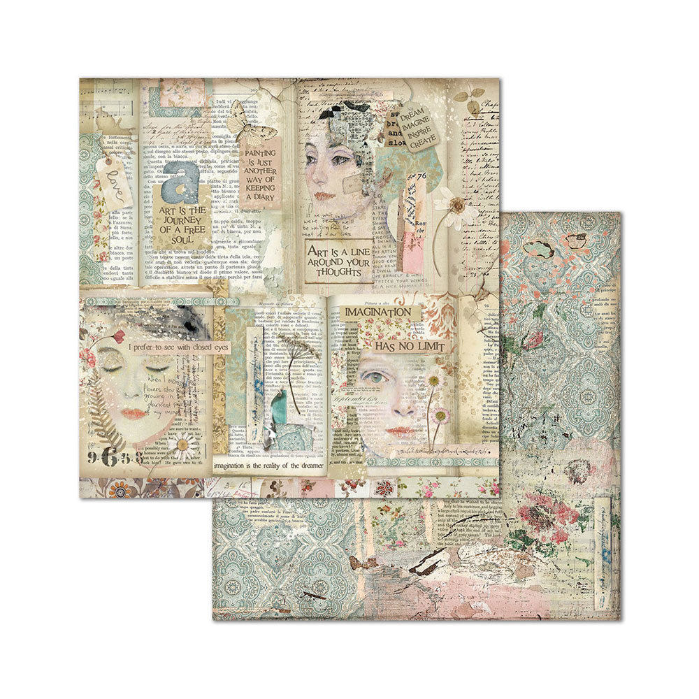 Stamperia Imagine 8x8 Inch Paper Pack (SBBS07) Stamperia Imagine 8x8 Inch Paper Pack (SBBS07)