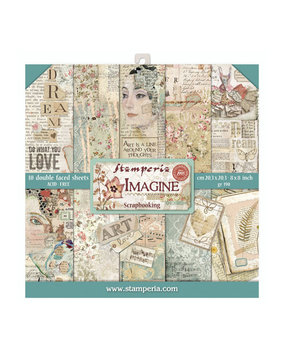 Stamperia Imagine 8x8 Inch Paper Pack (SBBS07) Stamperia Imagine 8x8 Inch Paper Pack (SBBS07)