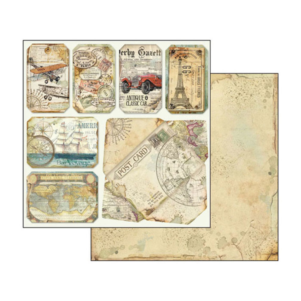 Stamperia Around the World 8x8 Inch Paper Pack (SBBS12) Stamperia Around the World 8x8 Inch Paper Pack (SBBS12)