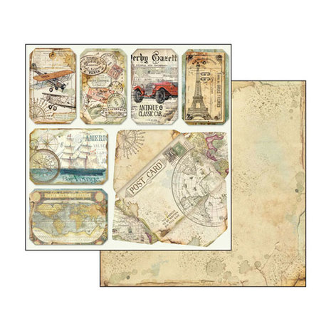 Stamperia Around the World 8x8 Inch Paper Pack (SBBS12) Stamperia Around the World 8x8 Inch Paper Pack (SBBS12)