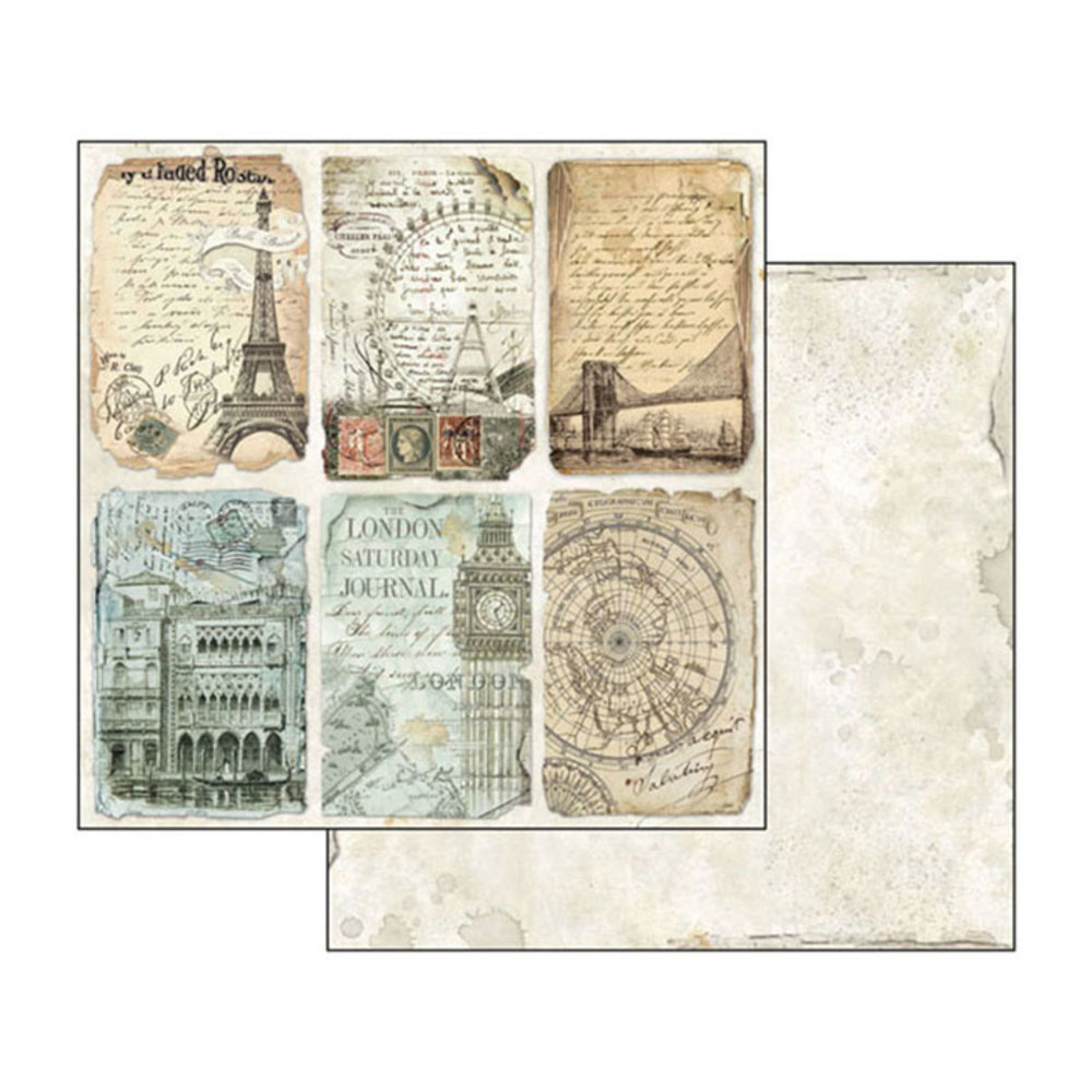 Stamperia Around the World 8x8 Inch Paper Pack (SBBS12) Stamperia Around the World 8x8 Inch Paper Pack (SBBS12)