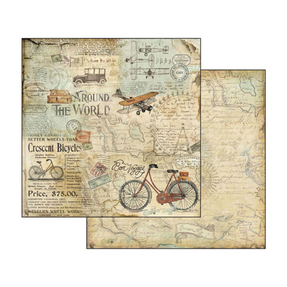 Stamperia Around the World 8x8 Inch Paper Pack (SBBS12) Stamperia Around the World 8x8 Inch Paper Pack (SBBS12)