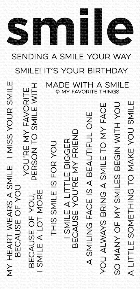 My Favorite Things Smile Maker Clear Stamps (CS-444) My Favorite Things Smile Maker Clear Stamps (CS-444)