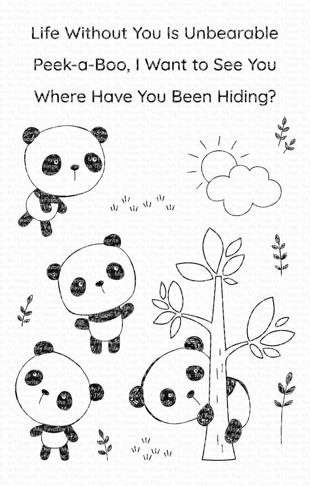 My Favorite Things Panda Pals Clear Stamps (CS-447) My Favorite Things Panda Pals Clear Stamps (CS-447)