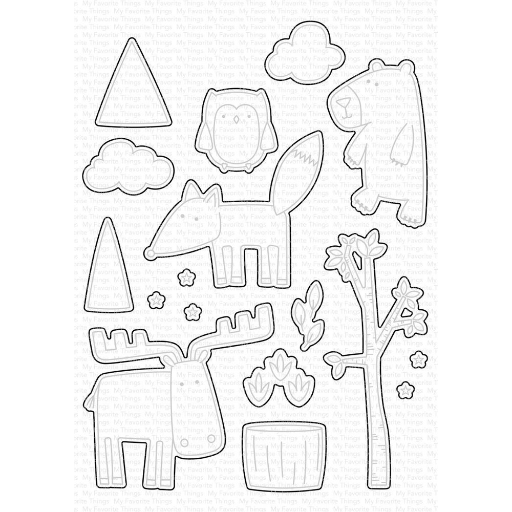 My Favorite Things Die-namics Bear Hug Bunch (MFT-1654) - Paperpads.nl
