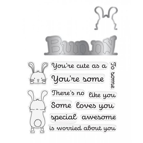 Gemini Peek-A-Boo Bunny Stamp & Die (GEM-STD-PABBUN) Gemini Peek-A-Boo Bunny Stamp & Die (GEM-STD-PABBUN)