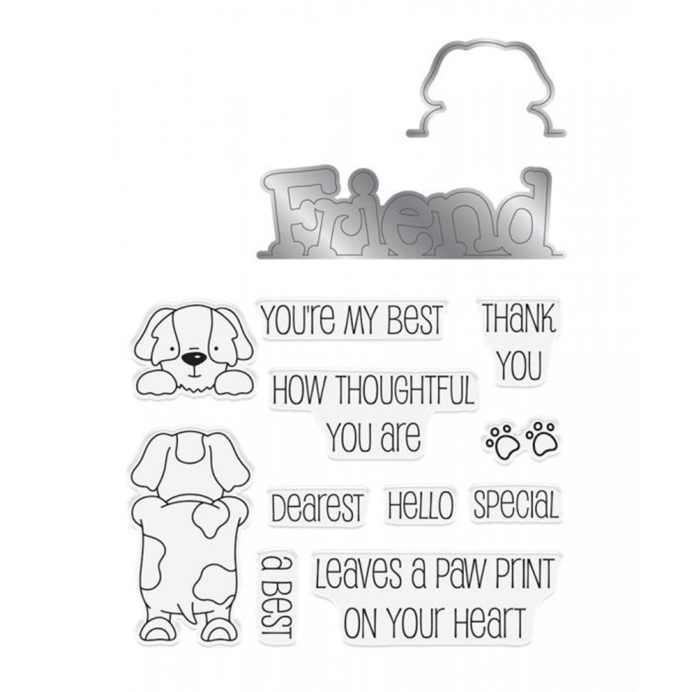 Gemini Peek-A-Boo Dog Stamp & Die (GEM-STD-PABDOG) Gemini Peek-A-Boo Dog Stamp & Die (GEM-STD-PABDOG)