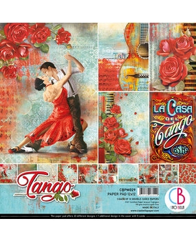 Ciao Bella Papercrafting Tango 12x12 Inch Paper Pad (CBPM029)