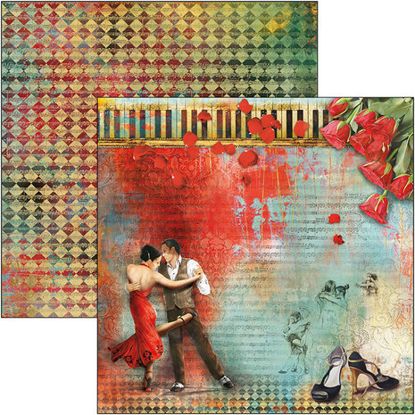Ciao Bella Papercrafting Tango 12x12 Inch Paper Pad (CBPM029)