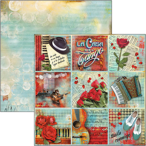 Ciao Bella Papercrafting Tango 12x12 Inch Paper Pad (CBPM029)