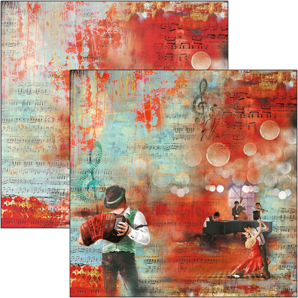 Ciao Bella Papercrafting Tango 12x12 Inch Paper Pad (CBPM029)