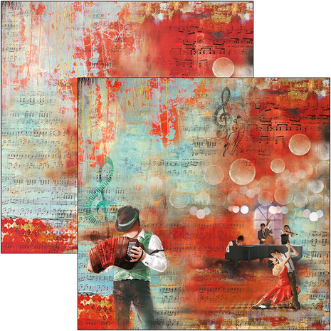 Ciao Bella Papercrafting Tango 12x12 Inch Paper Pad (CBPM029)